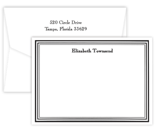 Triple Thick Colonial Flat Note Cards